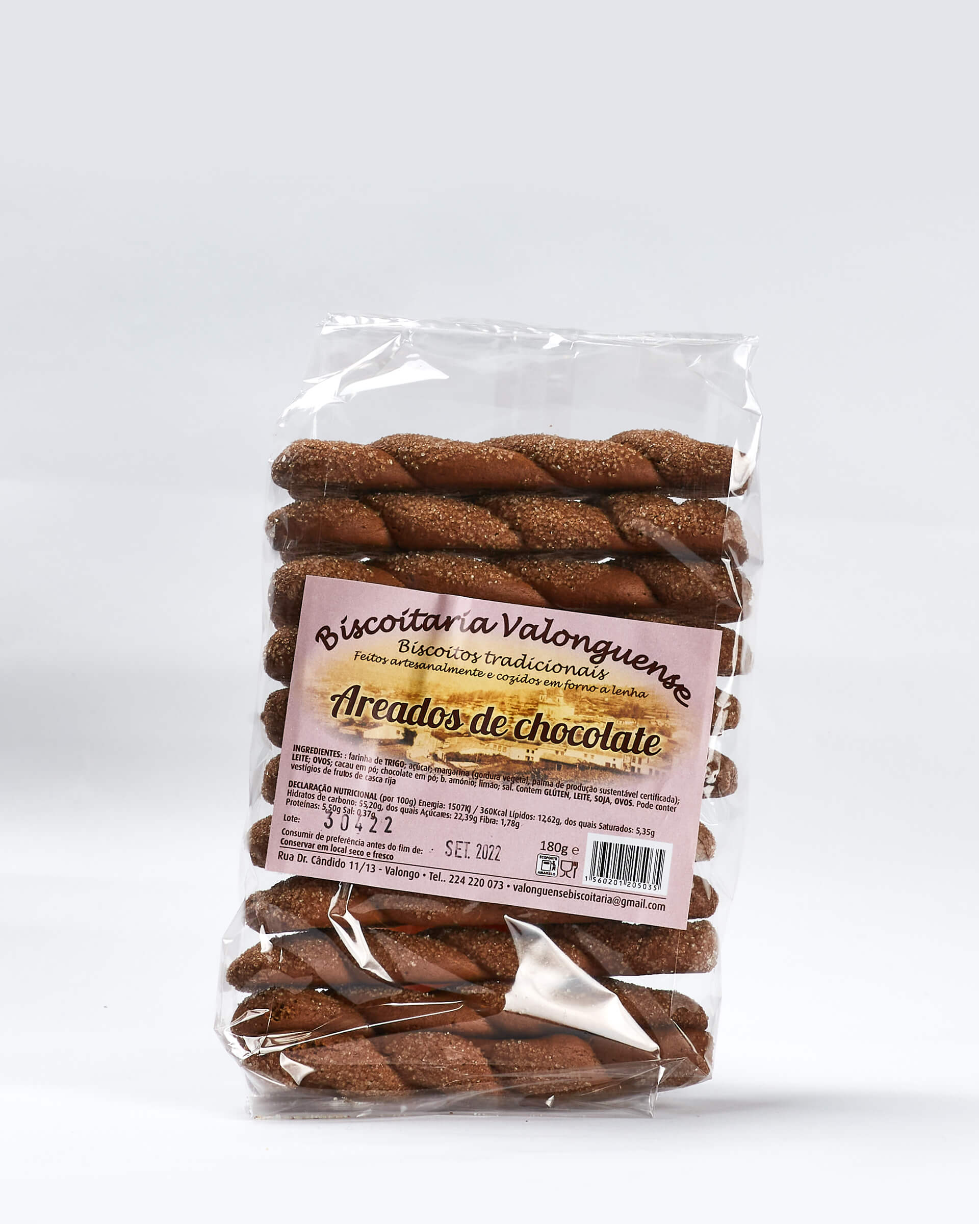 Valonguense - Biscoito Torcidos de Chocolate