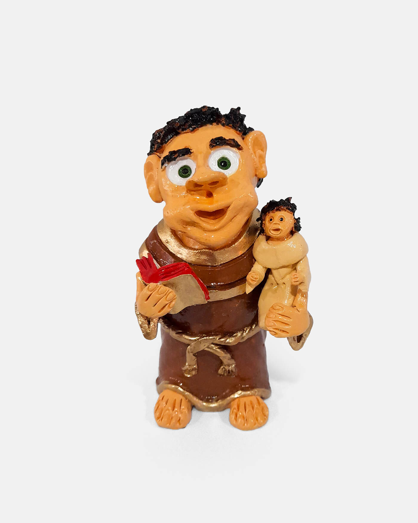 Santo António com Livro - Nelson Oliveira (artesanato Barcelos)