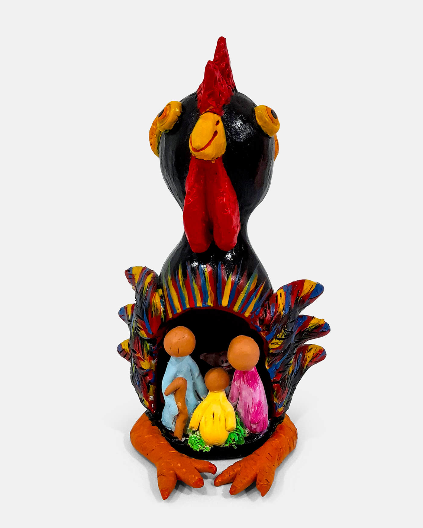 Galo com Presépio - Joaquim Messias (artesanato Barcelos)