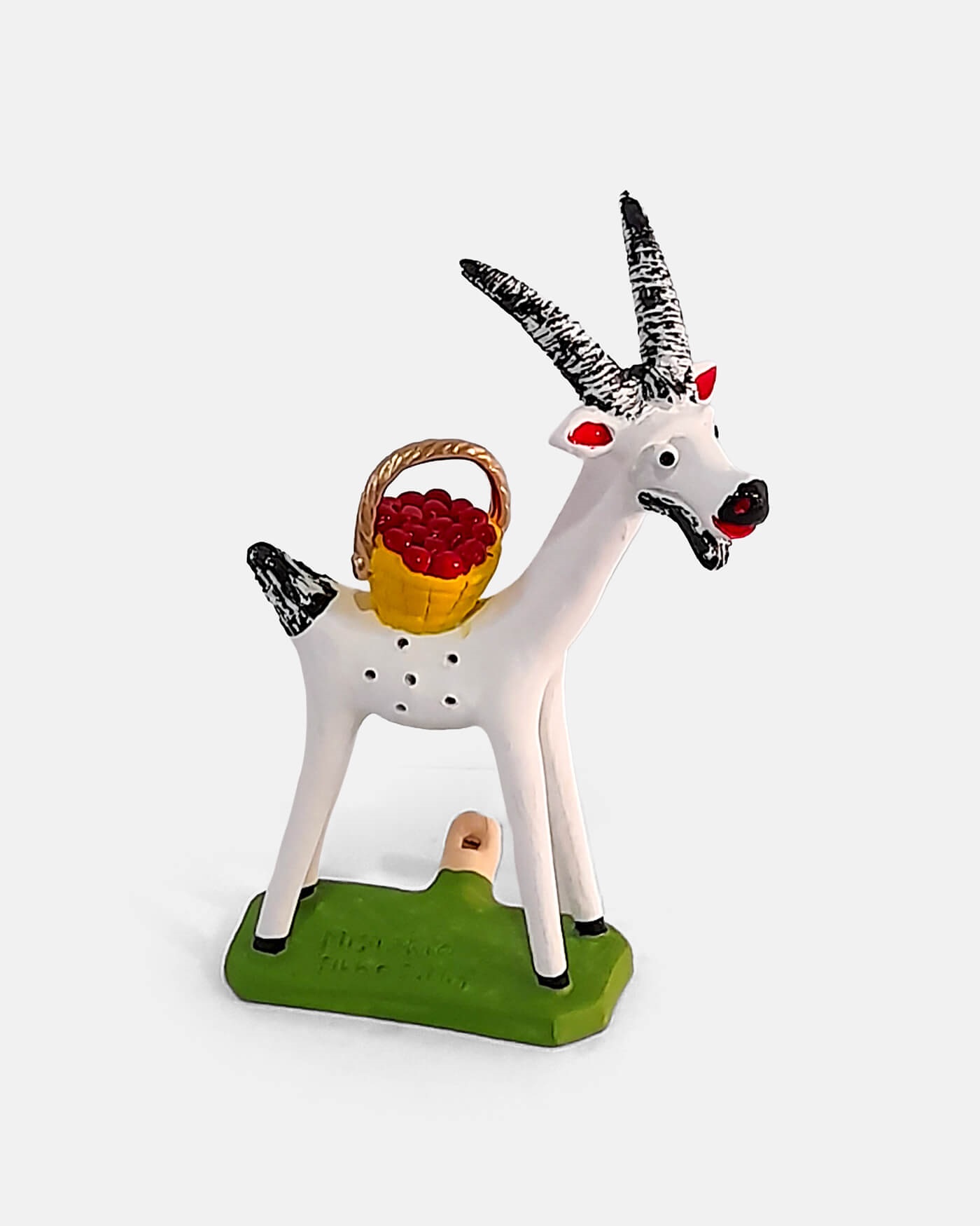 Animal - Cabra com cesta - Irmãos Mistério (artesanato Barcelos)