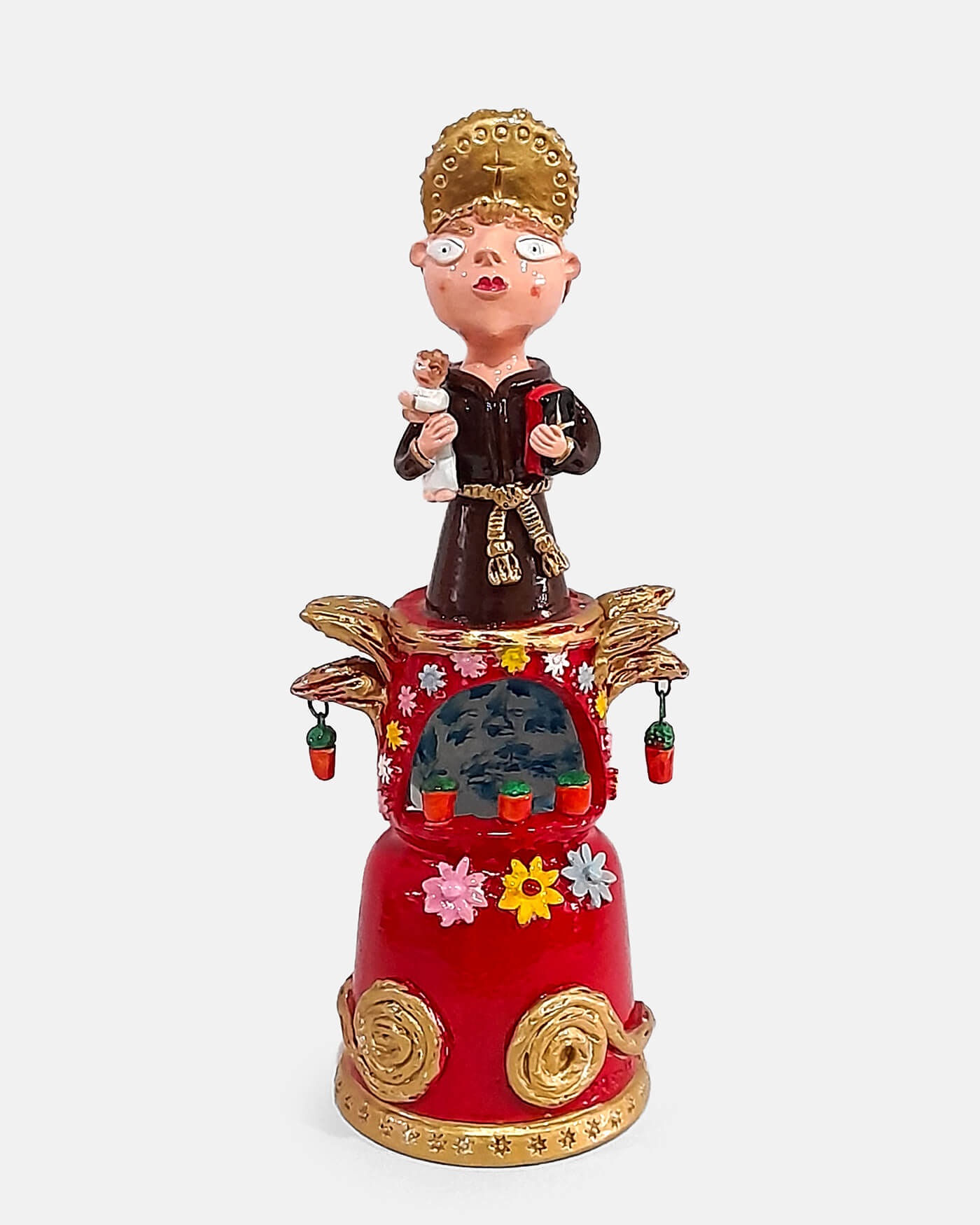 Santo António no Trono - Irene Salgueiro (artesanato Barcelos)