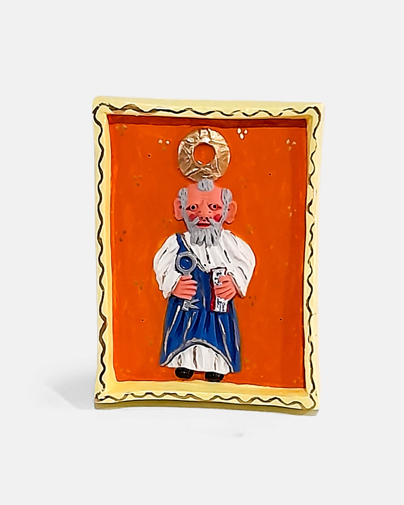Moldura São Pedro  - Irmãos Mistério (artesanato de Barcelos)