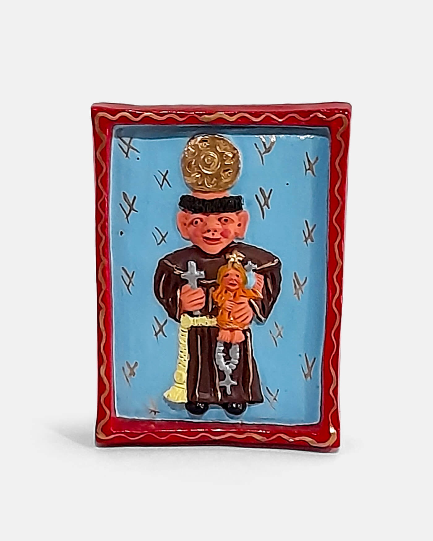 Moldura Santo António  - Irmãos Mistério (artesanato de Barcelos)