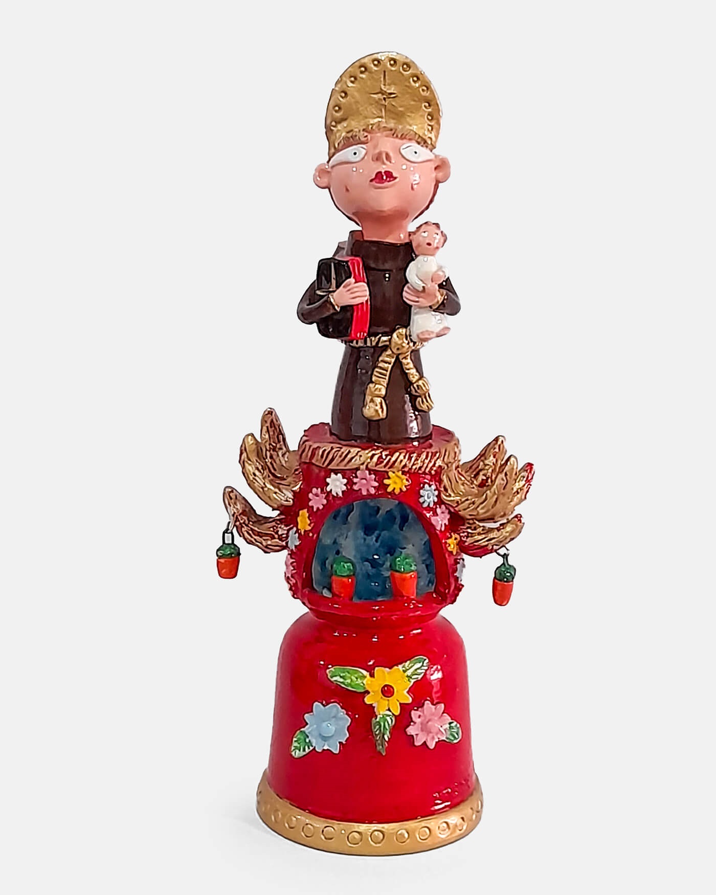 Santo António no Trono - Irene Salgueiro (artesanato Barcelos)