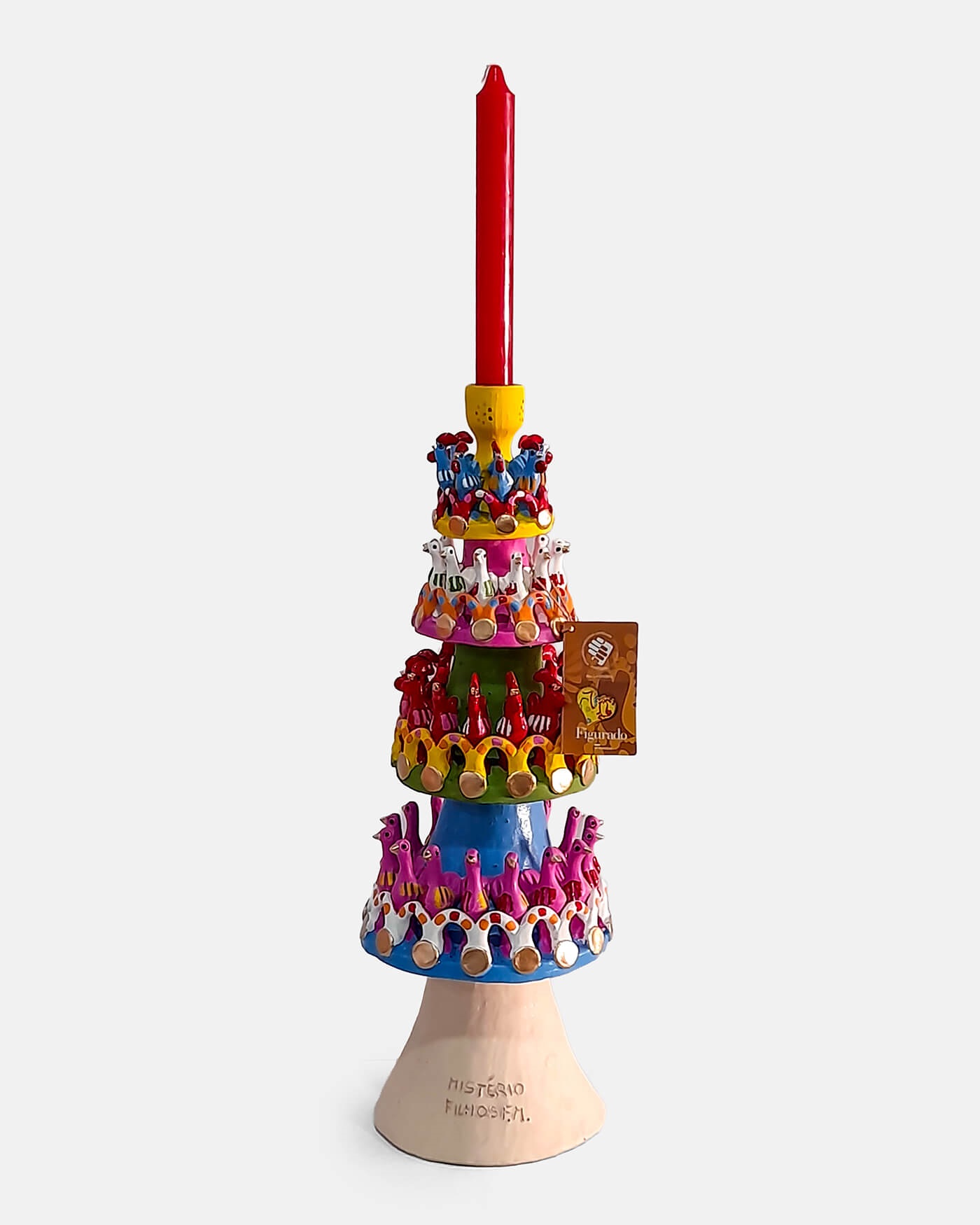 Pombal (Castiçal) de 4 Rodas - Irmãos Mistério (artesanato Barcelos)