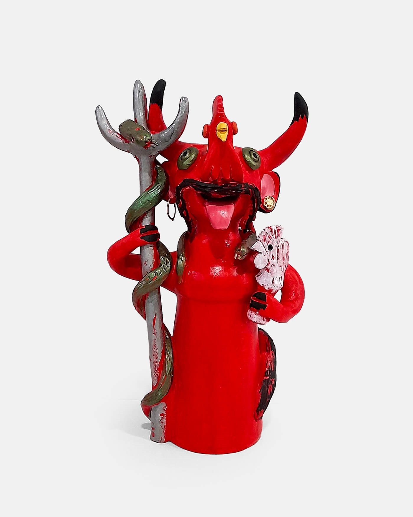 Diabo com Galo de Barcelos - Irmãos Baraça (artesanato Barcelos)