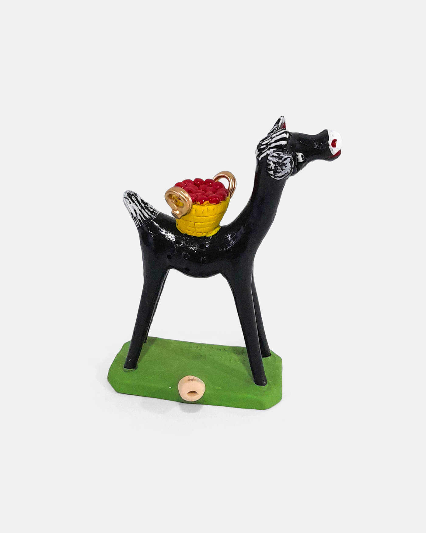 Animal - Burro com Cesta - Irmãos Mistério (artesanato Barcelos)